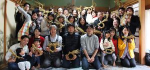 千葉神崎町でのしめ縄作り！