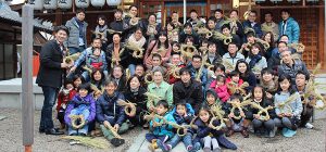 大阪府がもよんでのしめ縄作り！